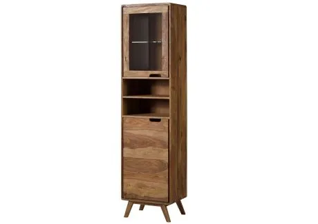 MALMO Witryna #255 Palisander surowy piaskowany 50x35x193 cm MALMO Witryna #255 Palisander surowy piaskowany 50x35x193 cm