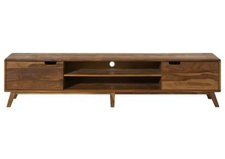 MALMO Szafka RTV #224 Palisander piaskowany lakierowany 220x40x48 cm